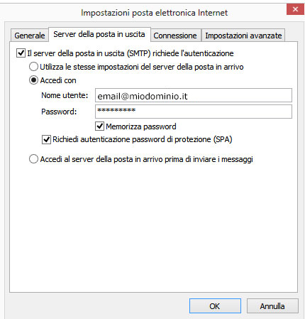 quartaSchermataOutlookSMTP